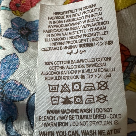 Mini Boden Floral Jungle Dress Ruffle Cotton Pockets Girls size 4-5 - Picture 9 of 9